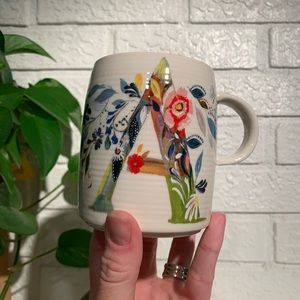Anthropologie Starla M Halfmann “A” mug